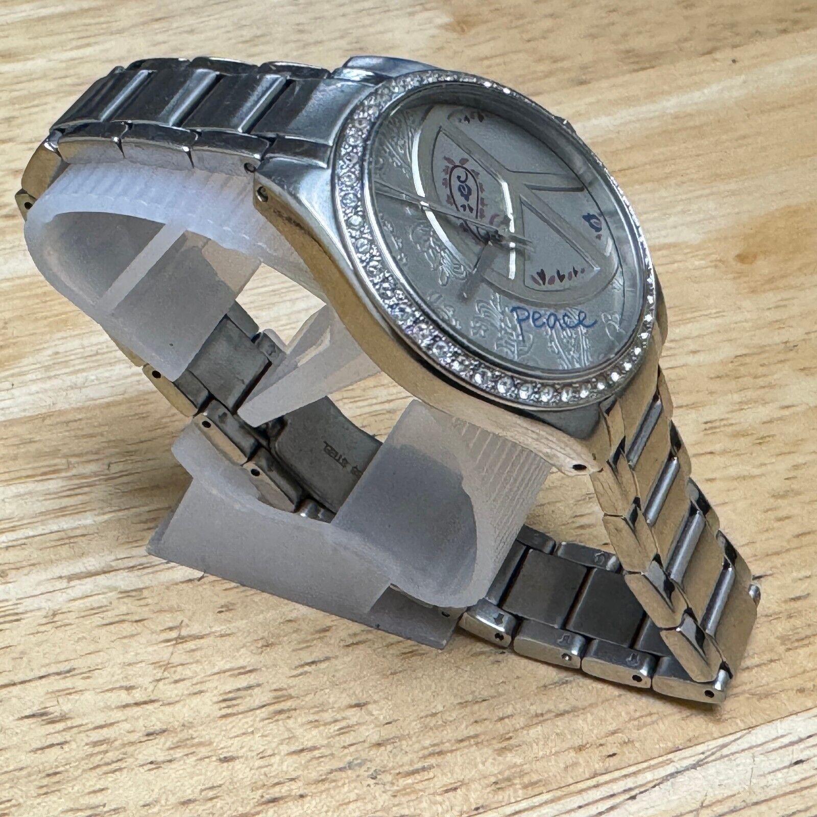 Fossil Peace Quartz Watch ES-2303 Women 50m Silver Steel 