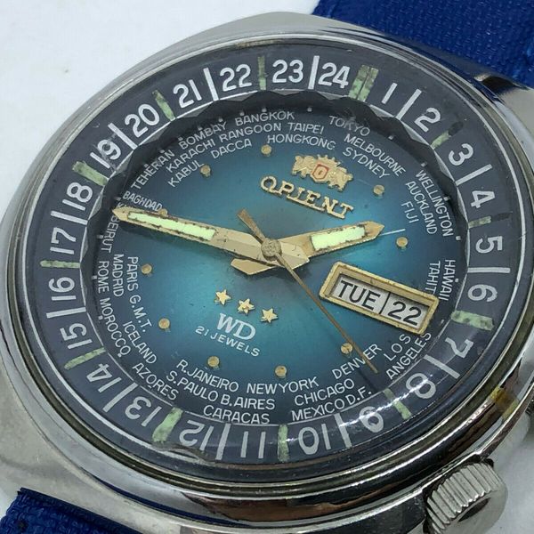 Orient 腕時計 ト静】 ☆ ORIENT WORLD DIVER オリエント ワールドダイバー WD