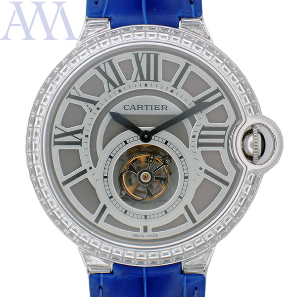 Cartier Cartier Baron Blue Tourbillon Baguette Diamond WG 46mm