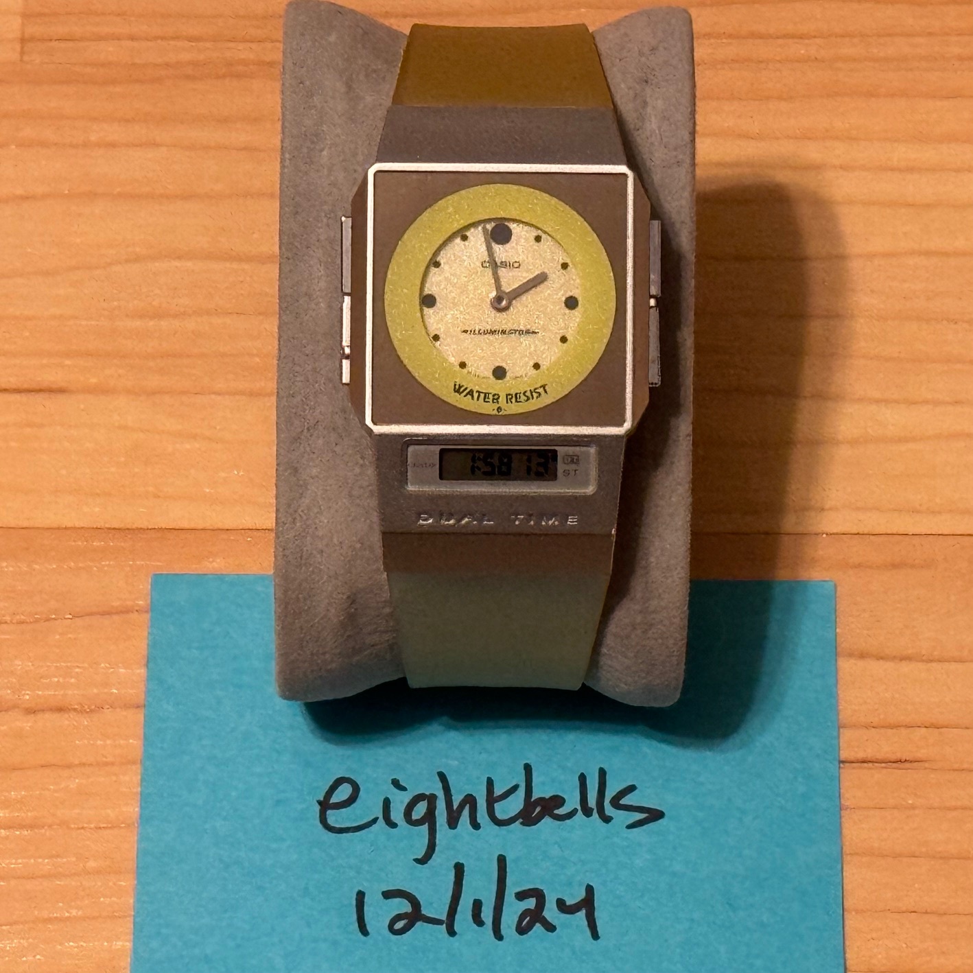 CASIO カシオ FS-01 DUALTIME デジアナ フィルムウォッチ Casio FS-01 Vintage Rare Dual Time Analog Digital Film Watch