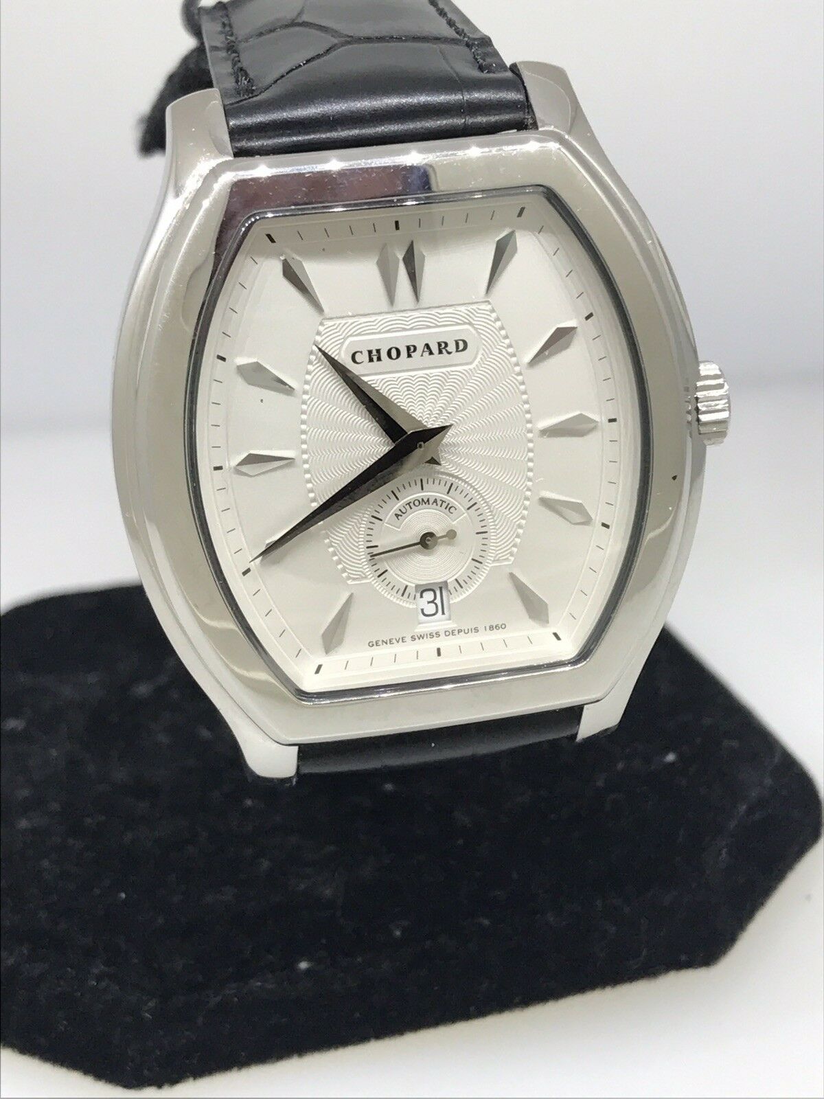 Chopard L.U.C Prince Tonneau Shape Silver Dial Automatic Men s