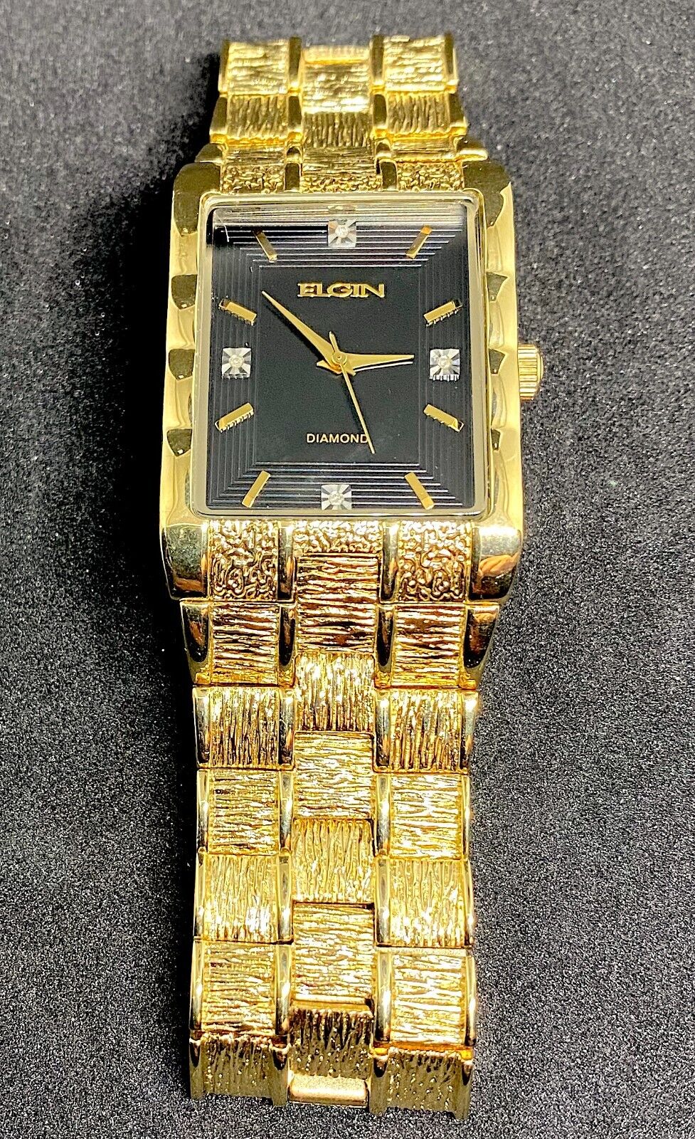 Elgin diamond hot sale mens watch