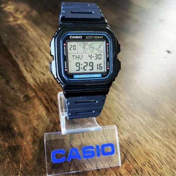 ビンテージ カシオ W-520U ワールドタイム 腕時計 日本製 1987年 RARE Vintage 1987 Casio W-520U Digital World Time Watch Made