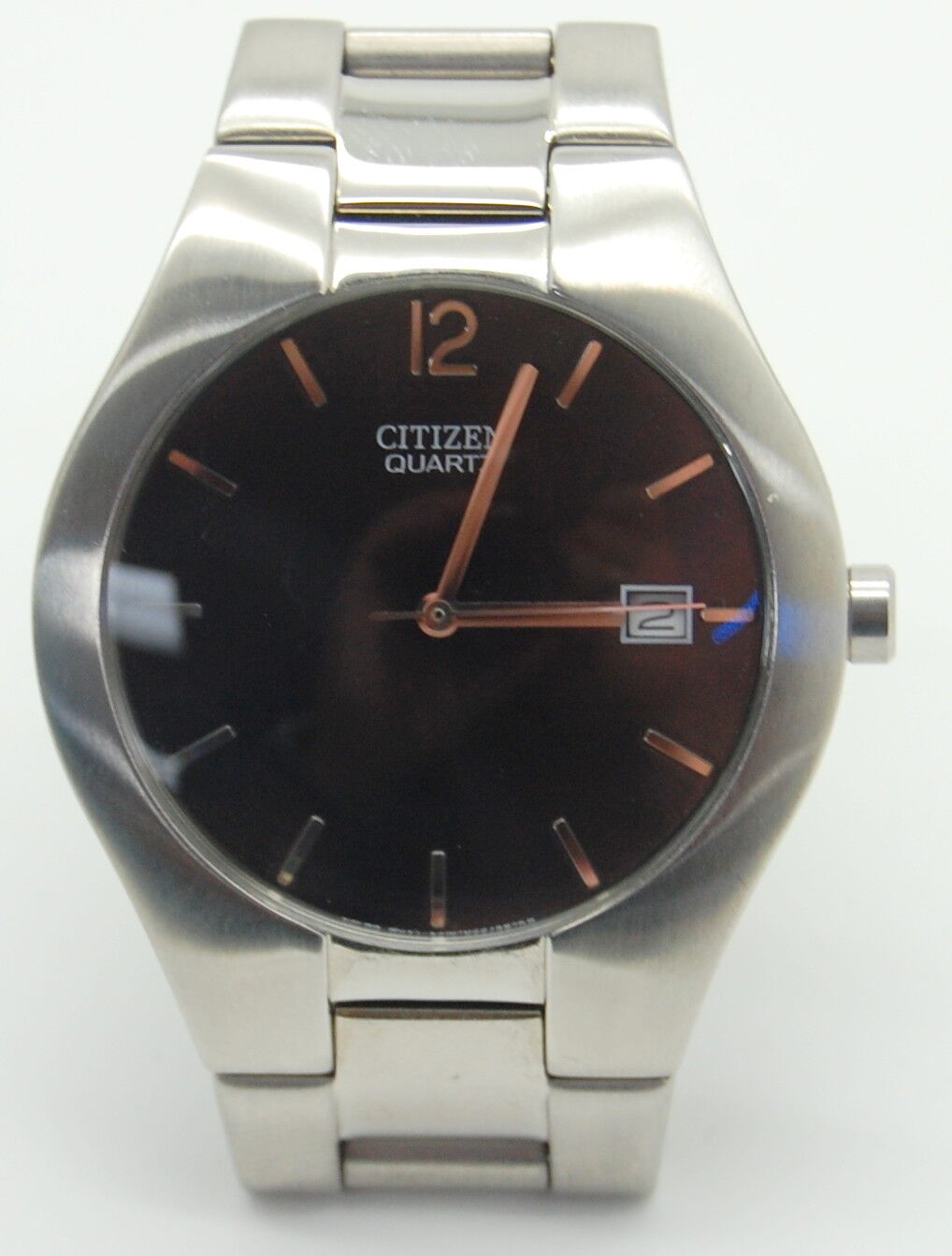 CITIZEN DATED QUARTZ 2510-S99281 VINTAGE CLASSIC BLK DIAL ON