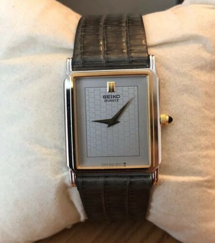 Vintage Mens SEIKO QUARTZ 9020-5029 5 T Jewel Ultra Thin Dress