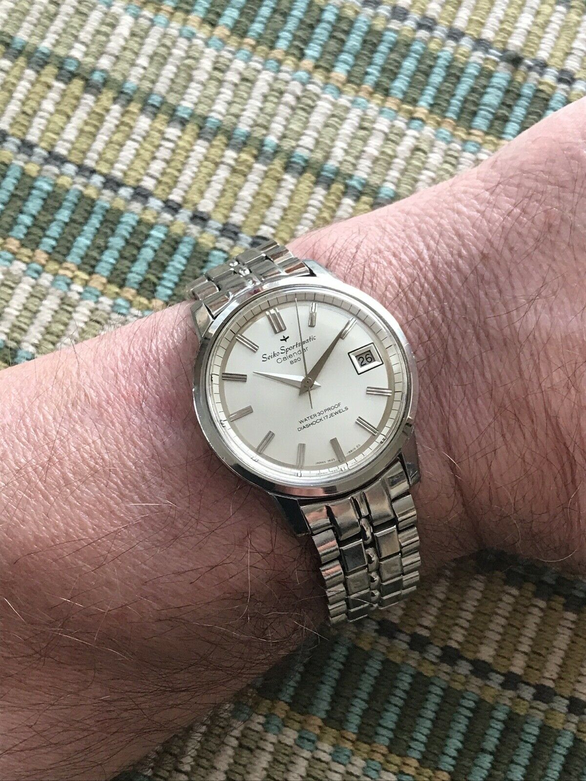 Vintage Seiko Sportsmatic Calendar 820 7625-8961 - 17J - EXC