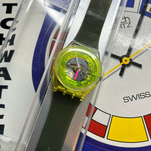 時計 SWATCH techno sphere 1985 N.O.S 1985 Vintage Gents Swatch 'techno Sphere' GK101, in a Nice