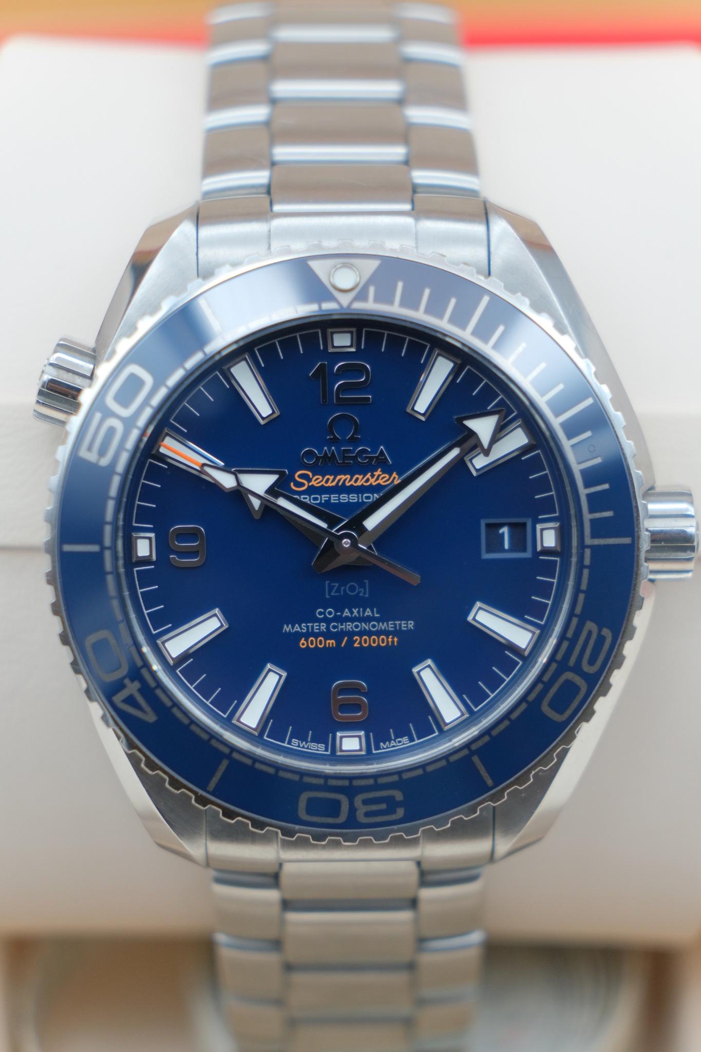 Planet Ocean 600M Seamaster steel Chronometer Watch 215.30.40.20.03.001