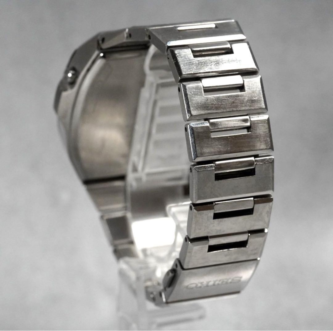 SEIKO Brightz S770-0AA0 Radio Wave Watch Silver Black Rare Vintage