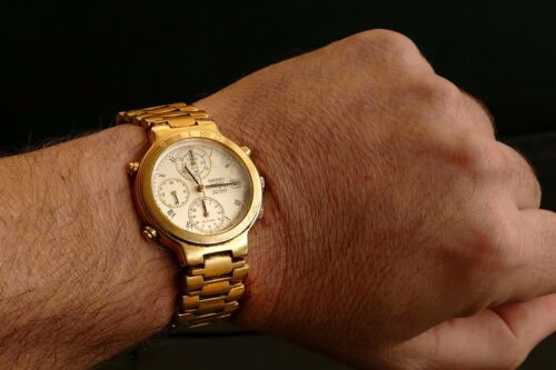 Vintage Seiko 7T42-7A00 Quartz Chronograph SQ 100, Original