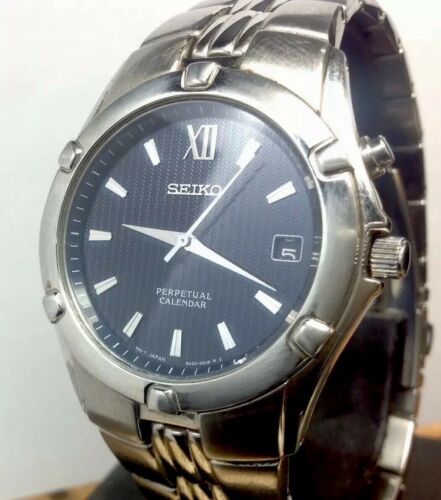 SEIKO PERPETUAL CALENDAR 6A32-00G0 MENS WATCH WITH DATE FUNCTION