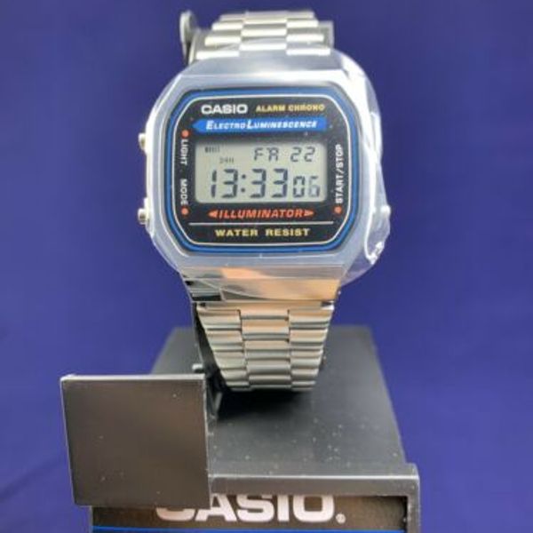 Casio Men's Vintage A168WA-1 Electro Luminescence Watch | WatchCharts ...