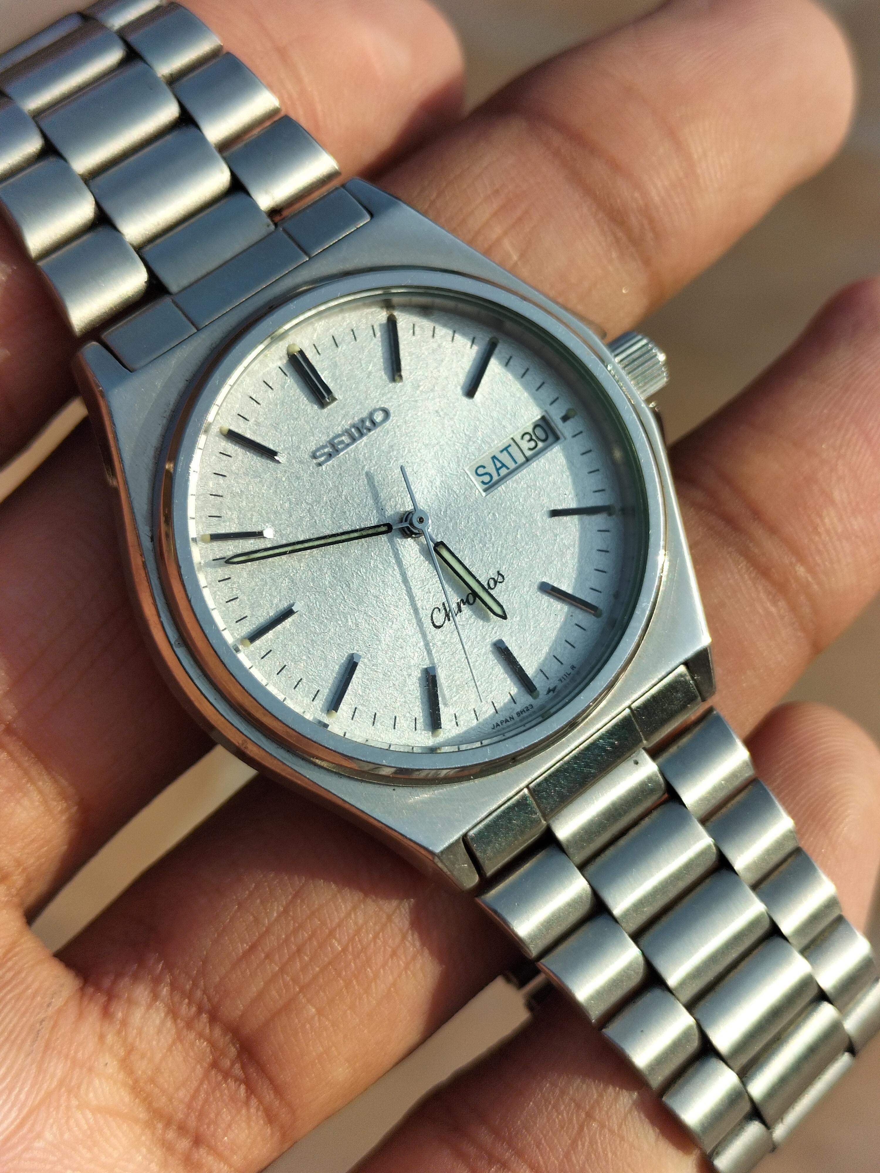 WTS] RARE SEIKO CHRONOS 5H23-7080 SNOWFLAKE ❄️ DIAL Day/Date 