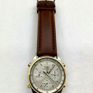 Seiko Quartz Chronograph Leather Strap 7A38-7069 | WatchCharts