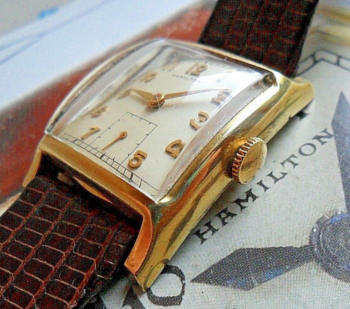 ALL ORIGINAL Clean Vintage 1949 Men's Hamilton Boyd 14k G/F