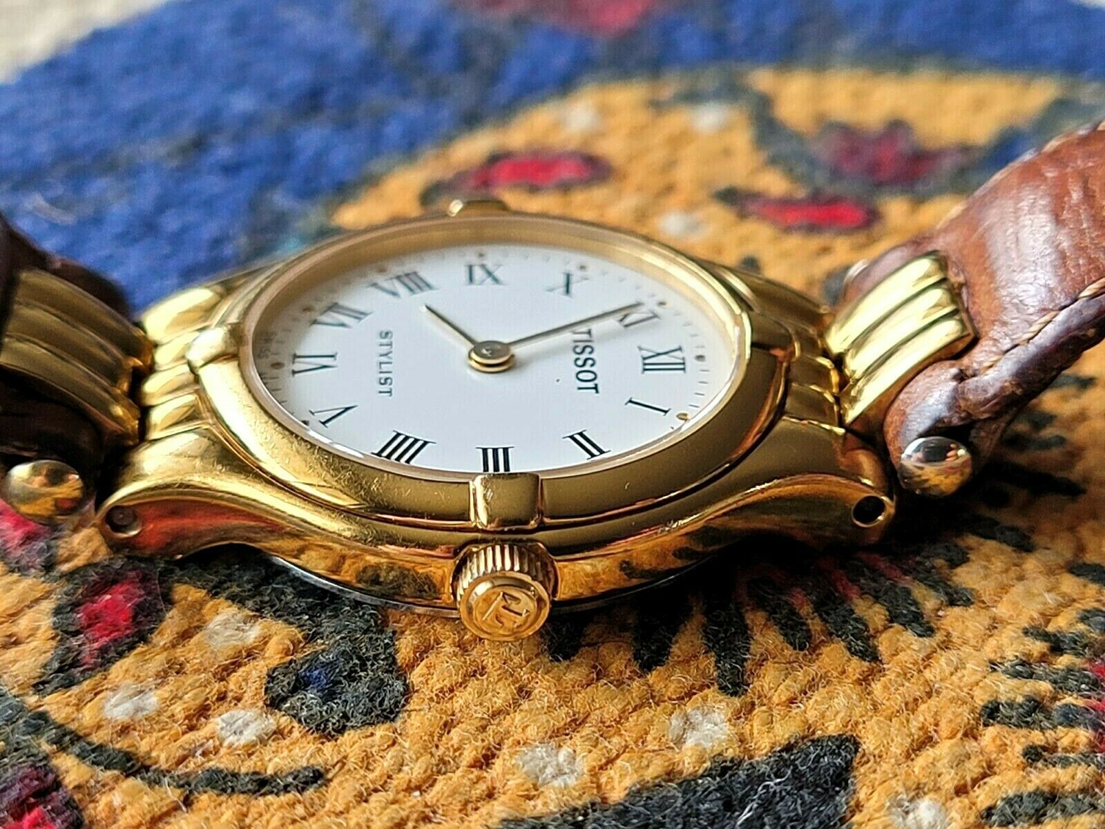 Vintage Tissot Stylist Gold Plated 4 Jewel Ladies 1980's Quartz