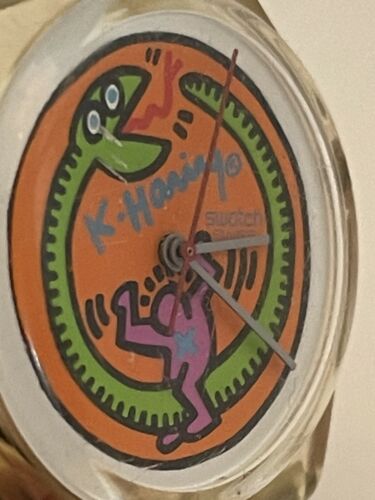 Rare Vintage Keith Haring Swatch Watch Serpent GZ102 1986 Limite |  WatchCharts Marketplace