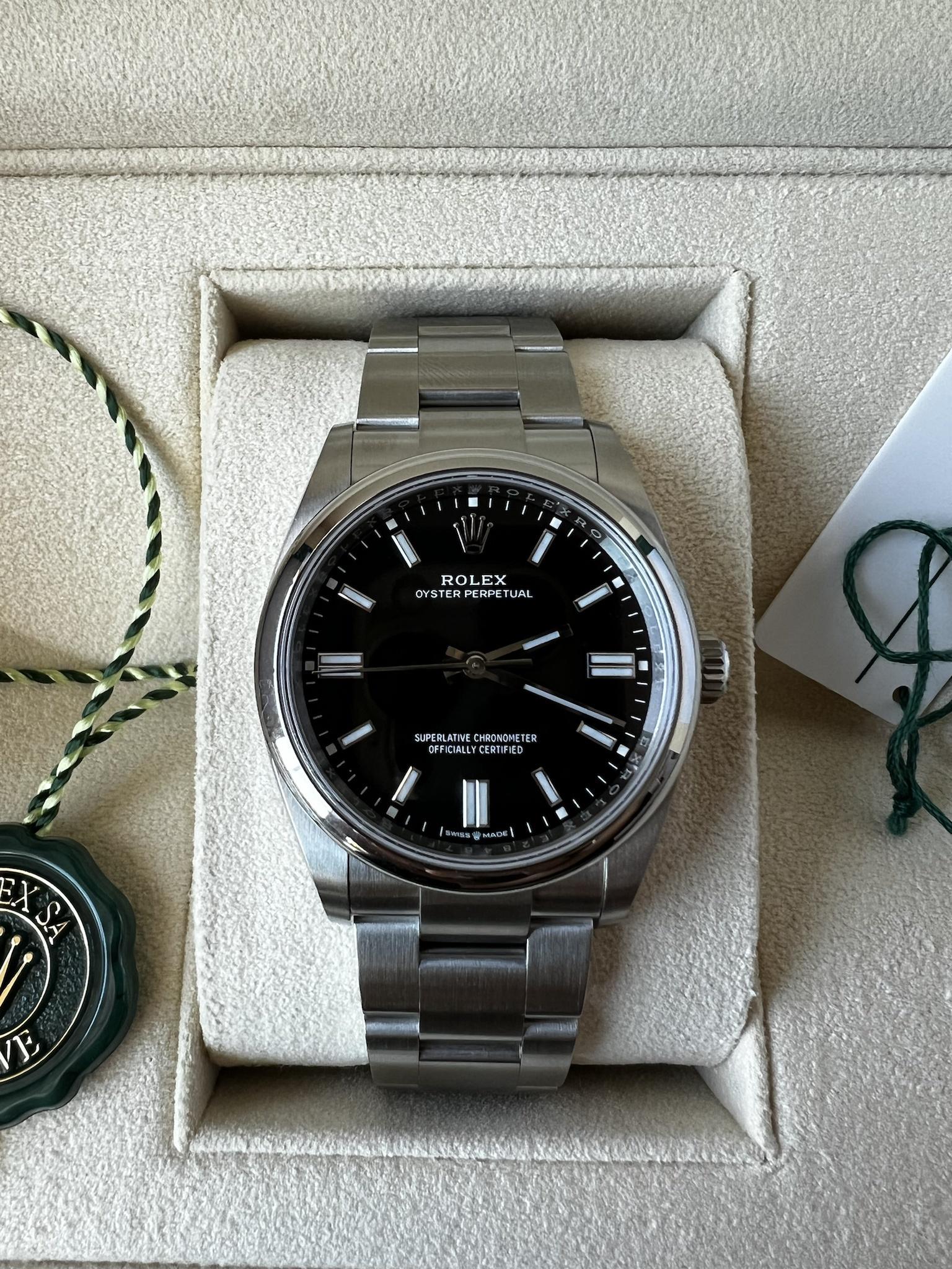 Rolex oyster shop perpetual 36mm black