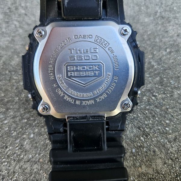 Casio G-Shock GW-5600J "The G 5600" Tough Solar Wave Ceptor Men's Watch ...