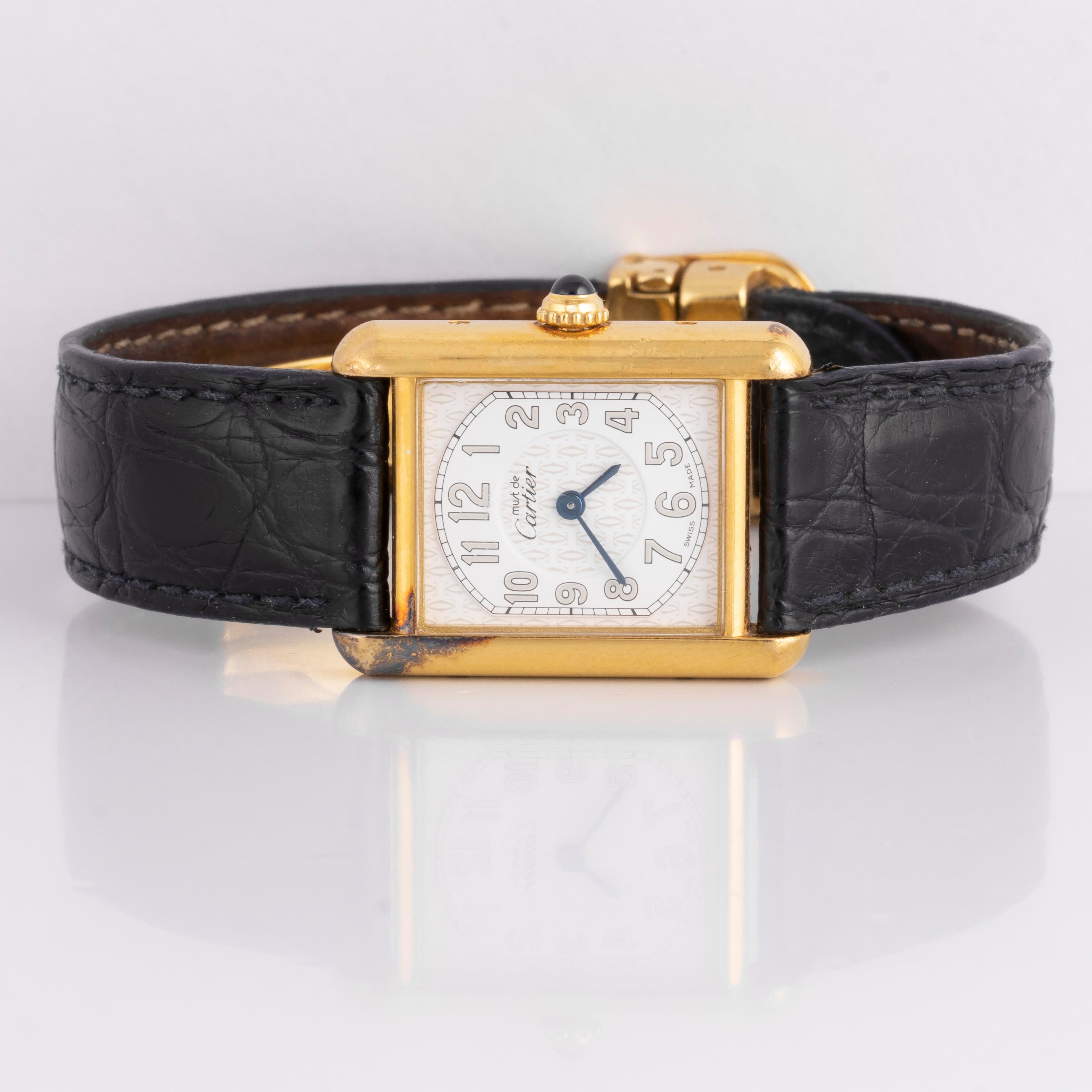 The Black Dial, Yellow Gold Cartier Tank Is A Must See