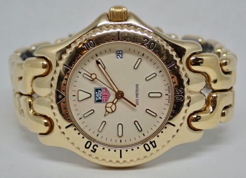 Tag Heuer SEL Professional Gold Plated Stainless Mens Swiss Quartz