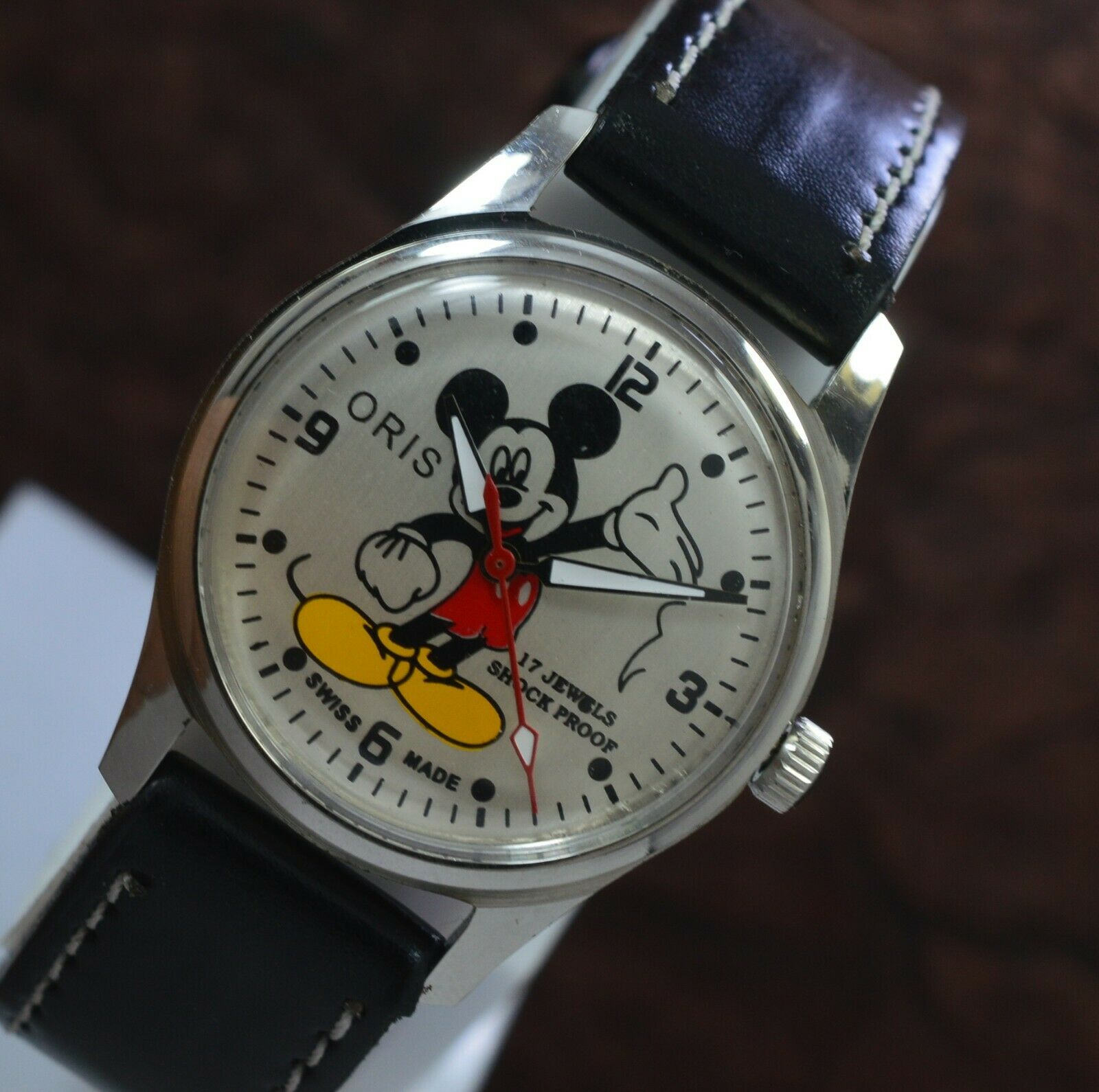 Vintage Oris Mickey Mouse Hand Wind ST 96 17 Jewels Men s Wrist