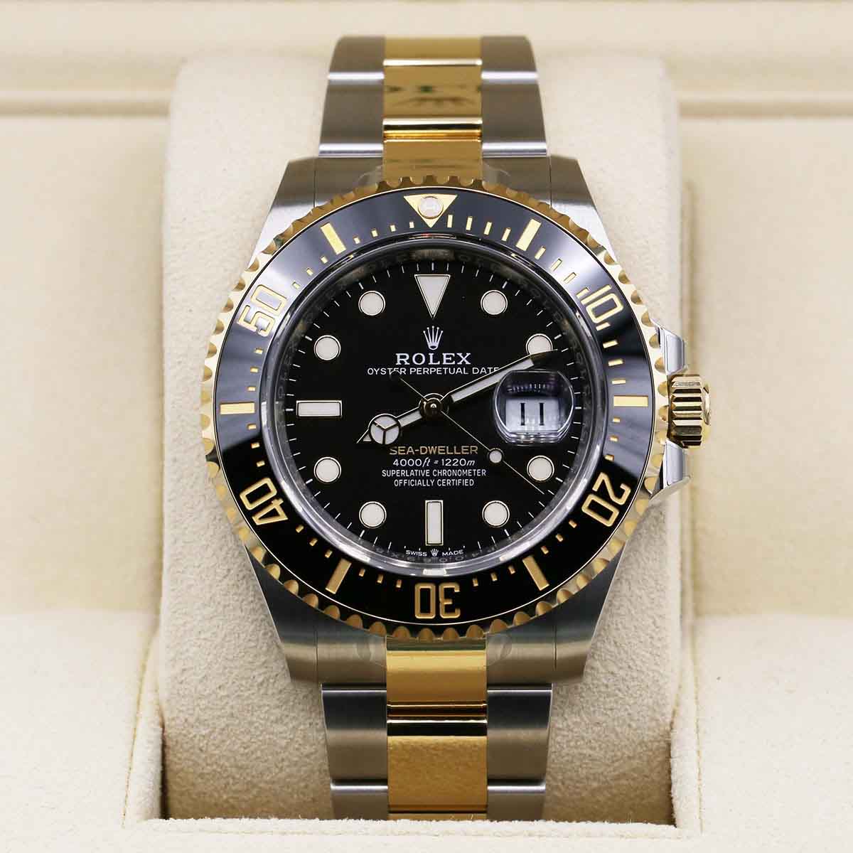 Fs: Rolex 126603 steel and yellow gold rolesor sea-dweller black dial ...