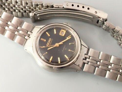 Vintage Seiko Automatic Ladies Watch 17 Jewels Date Window Working