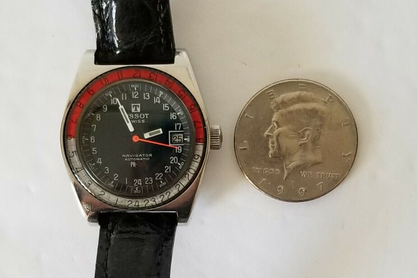TISSOT NAVIGATOR PR-516 AUTOMATIC 24 HOUR MECHANISM ROTATING 