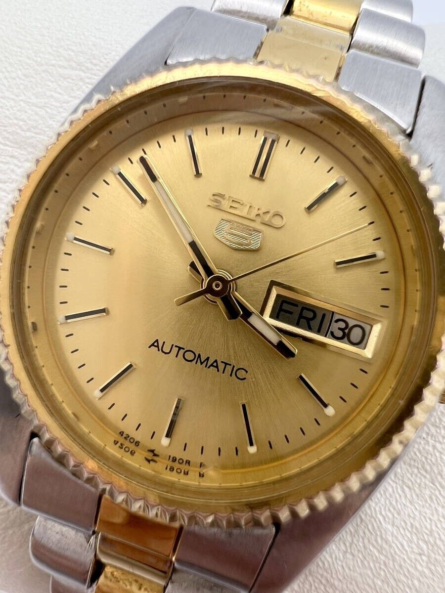 SEIKO 5 Datejust Automatic 4206-0510 White Dial Day-Date