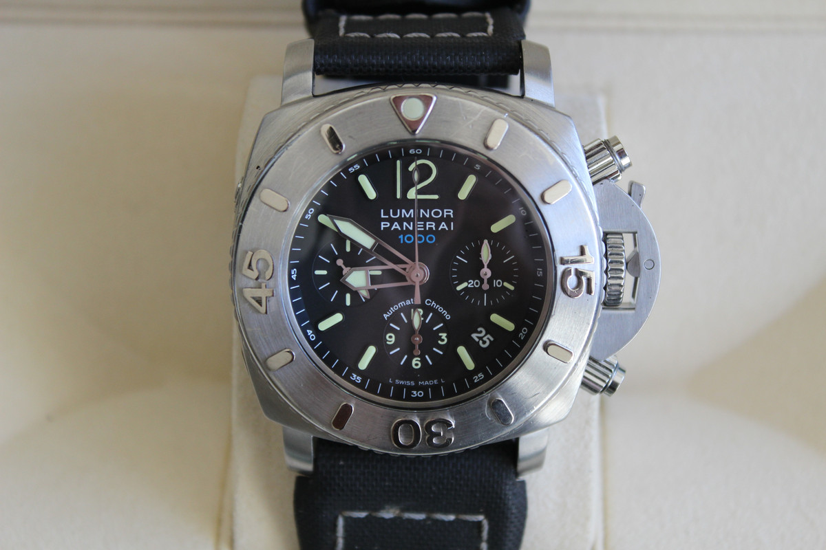 FS Panerai PAM 187 Luminor Submersible Chrono 1000m 1950 47mm