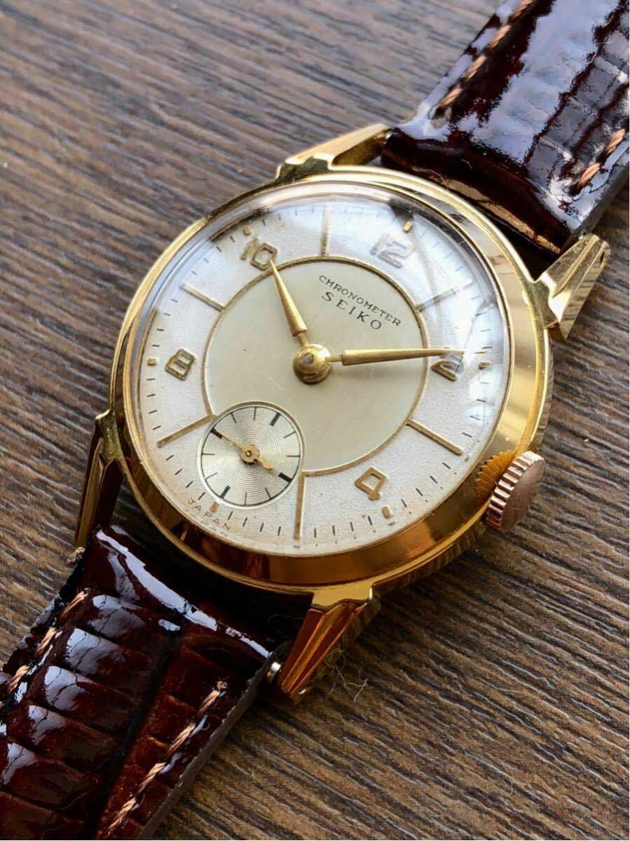 Very Rare! Vintage 1940's SEIKO CHRONOMETER SEIKOSHA Hand-Winding