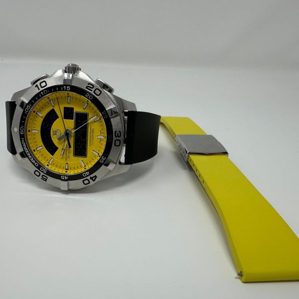 [WTS] Tag Heuer Aquaracer Ana Digi 300m Rare Yellow Diver - Priced to ...