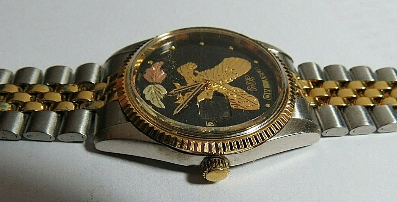 Mens black hills shop gold eagle watch