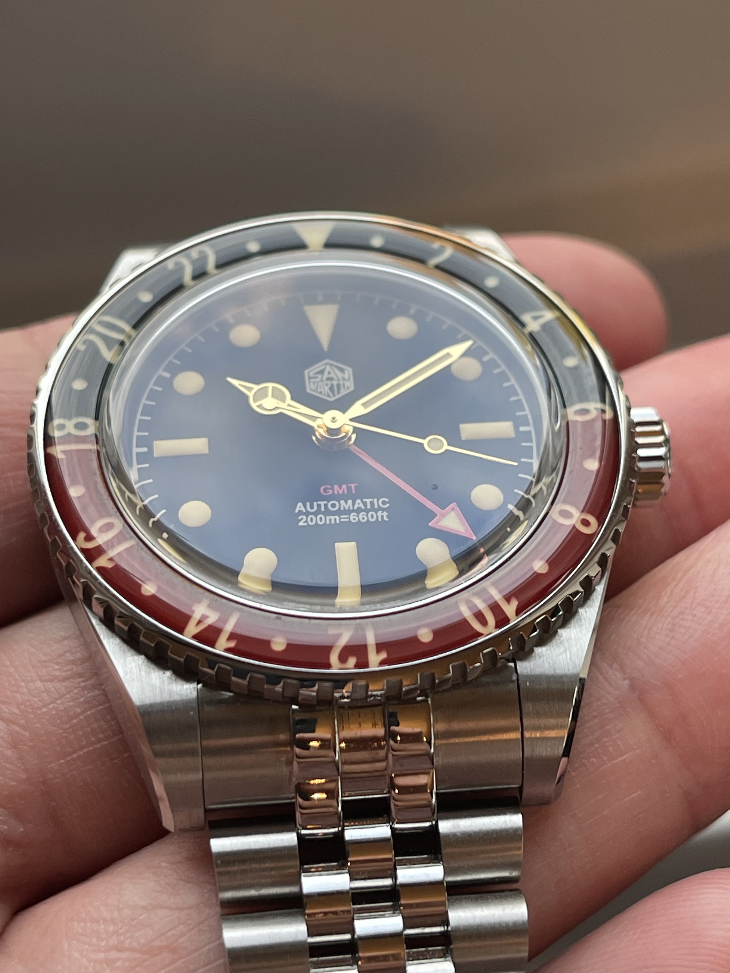 325 USD] San Martin Vintage GMT Pepsi v3 (newest version) Rolex