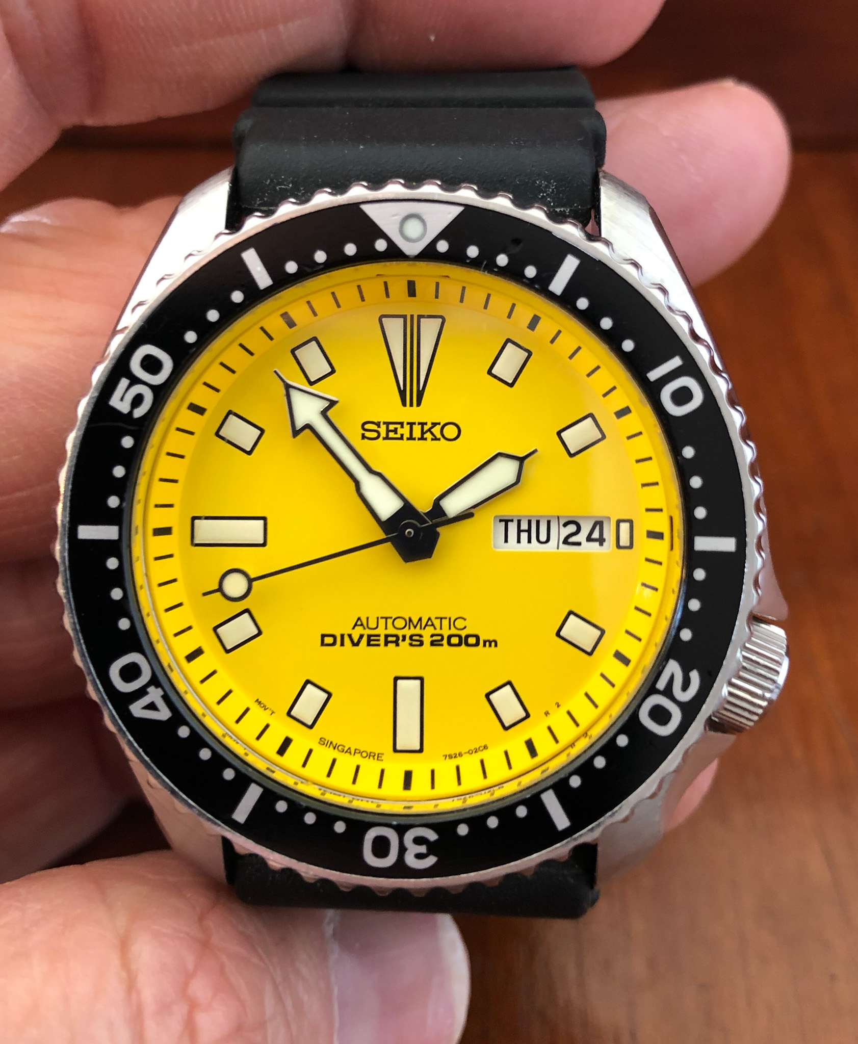 FS: Seiko SKXA35 Yellow Diver, Singapore Dial (All Original) | WatchCharts