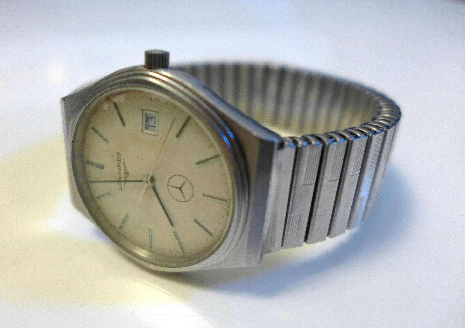 Extremely rare vintage Longines watch custom made for Mercedes