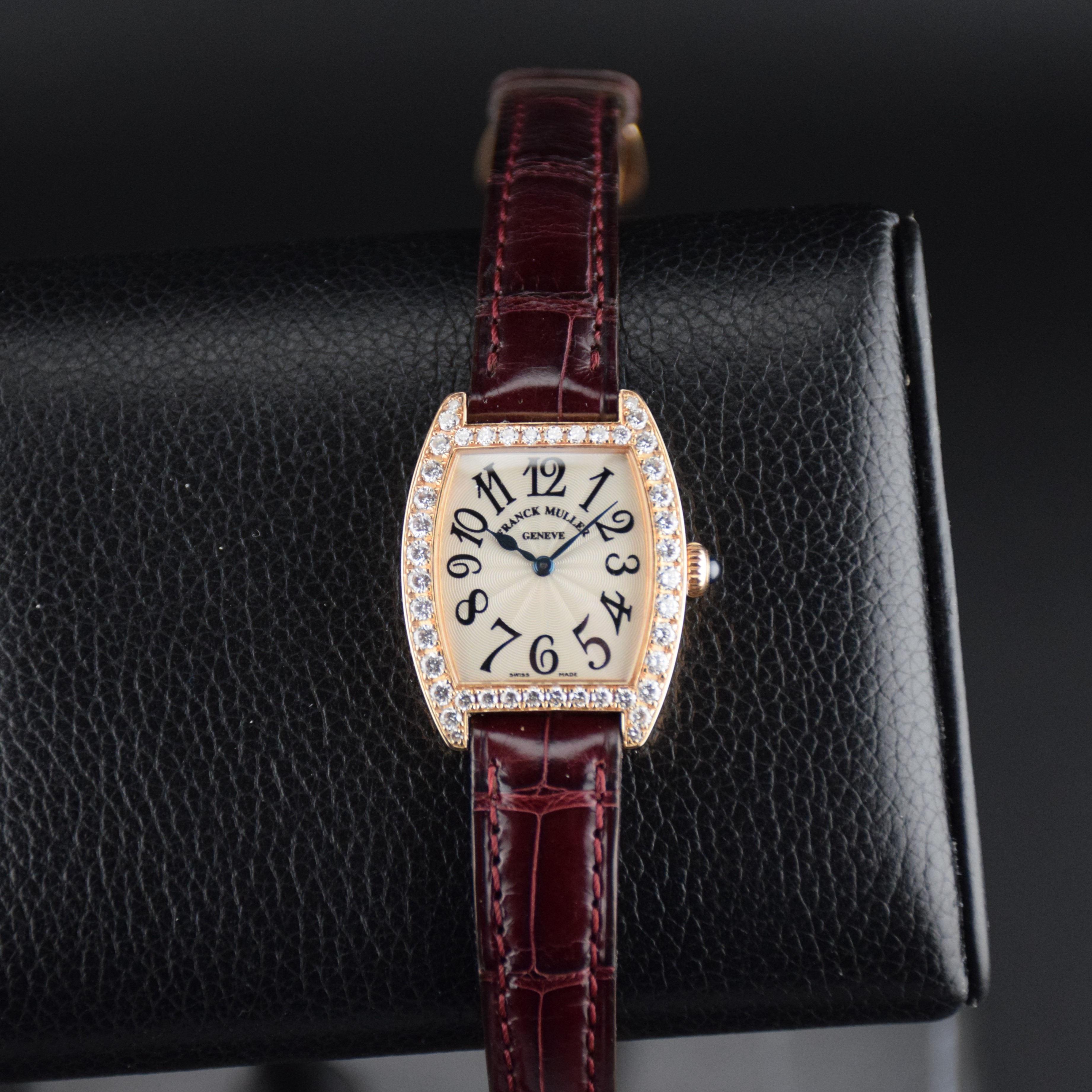 WTS Franck Muller 18kt Gold 2251 Cintree Curvex Diamond Bezel