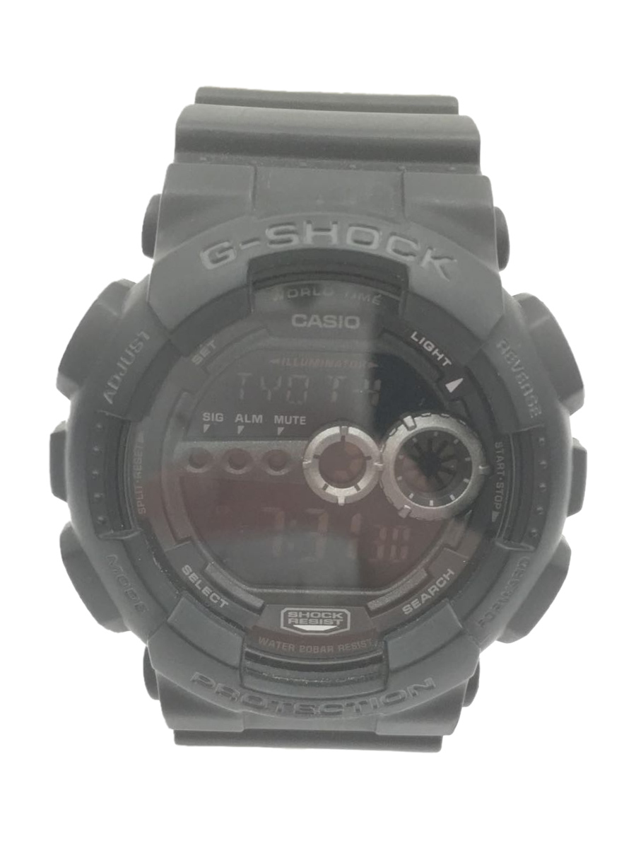 Used] CASIO ◇ Quartz watch ・ G-SHOCK / Digital / Black / GD-100