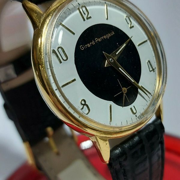 GIRARD PERREGAUX VINTAGE MEN 1958 GOLD PLATING DIAL RESTORED IN TWO TONES WatchCharts