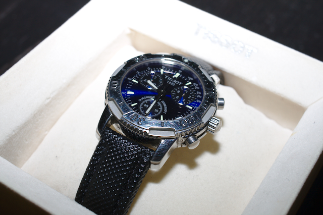 Tissot PRS200 Blue Quartz Chronograph includes 3 straps