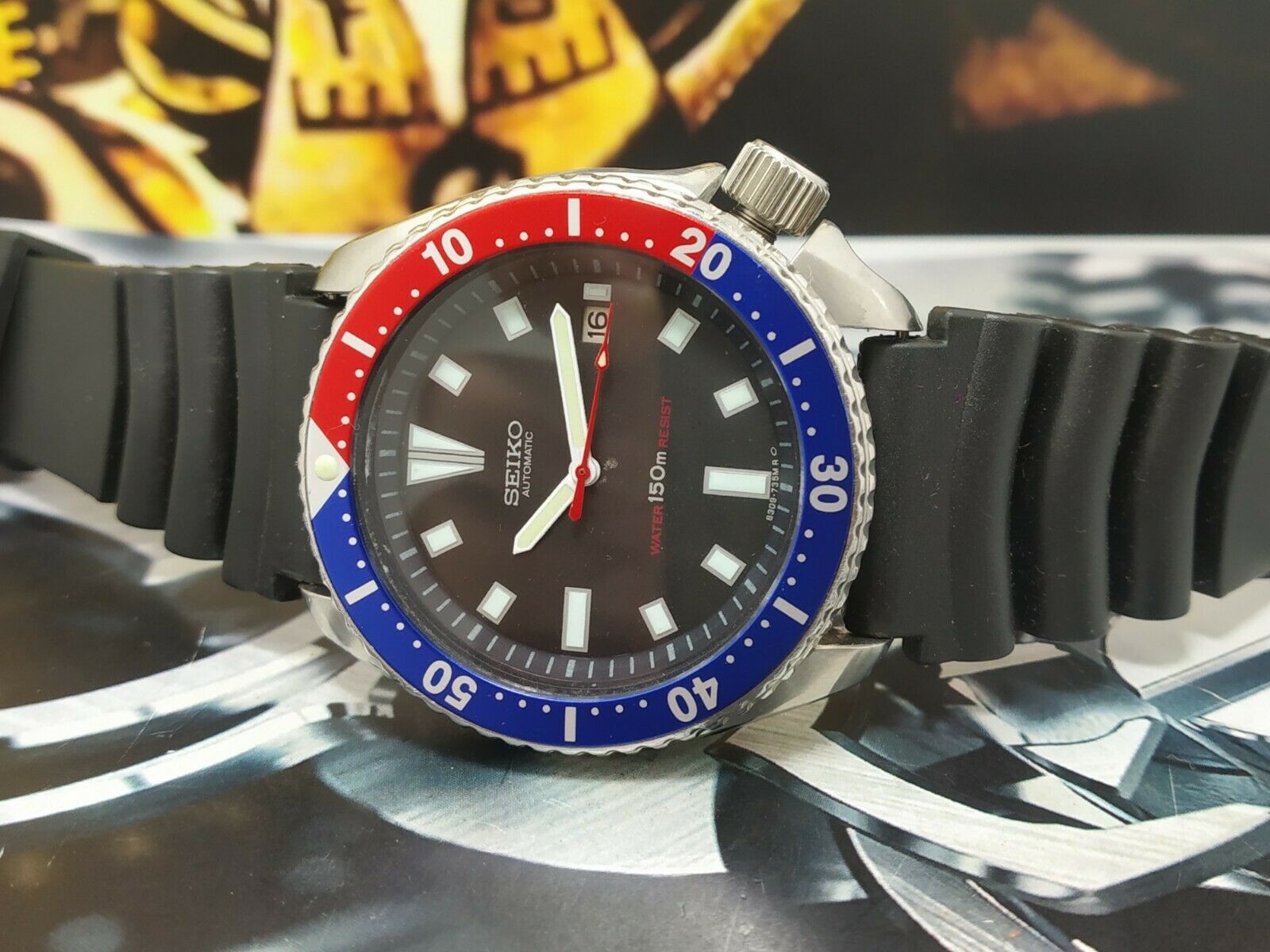 RARE SEIKO AUTOMATIC WATER 150 M RESIST MADE IN JAPAN DIVER S