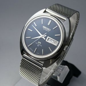 SEIKO LordMatic 5606-7151 絹目文字盤 1972年8月製 Seiko Lord Matic 5606-7150 Stainless steel Blue 1971 Spain