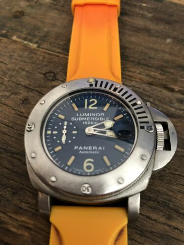 Panerai Submersible 44mm PAM 087 1000M Blue Dial WatchCharts