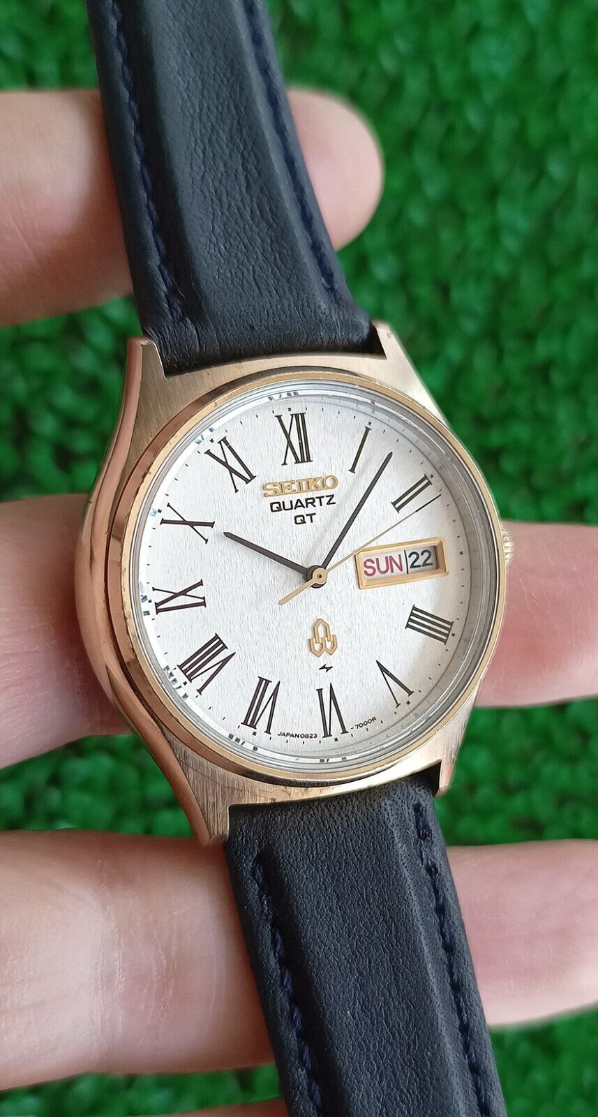 SEIKO セイコー 0823-7000 メンズ腕時計 クォーツ デイデイト 文字盤 