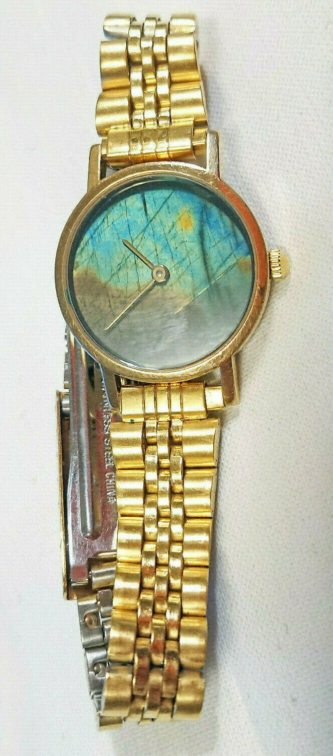 Genuine Zenith Finlandia Gold Plated Sapphire Crystal Spectrolite