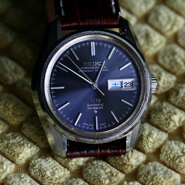 King Seiko 5626-7041 Hi-Beat Watch - Grey / Blue Dial - Certified  Chronometer | WatchCharts