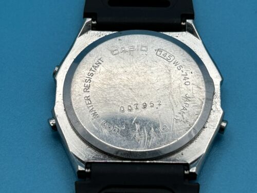 CASIO WS-740 MARLIN VINTAGE LCD DIGITAL WATCH - 1983 - FULLY