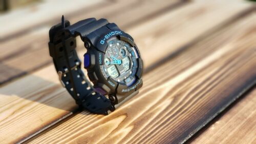Casio G-Shock GShock (5081) GA-100 Used blue near mint men 