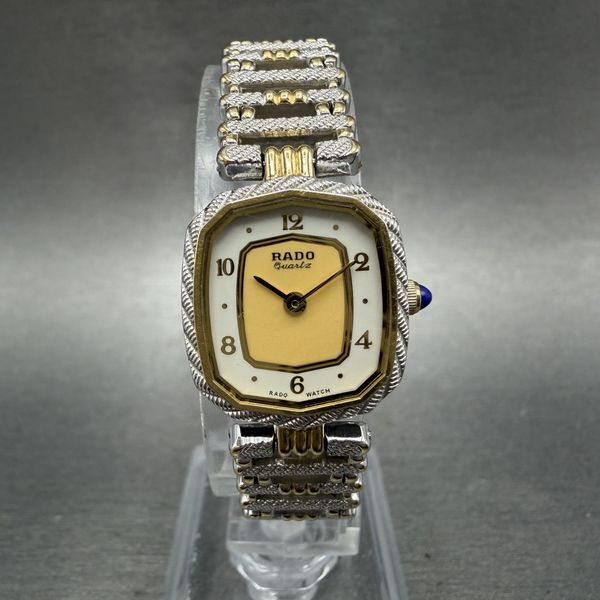 Cars Tank Rado Rado Tank Watch Women 18mm White Dial Two Tone Rectangle 133.9562.2 New ...